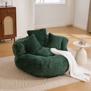 Sac Fauteuil Velours Côtelé Adulte Enfant 3 Coussins