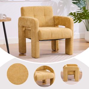 Fauteuil simple rembourré style nordique minimaliste