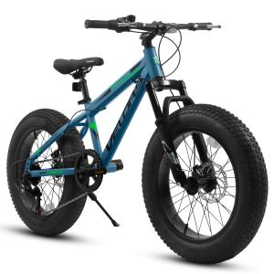 V20235 vélo pneus larges 20po 7 vitesses suspension avant