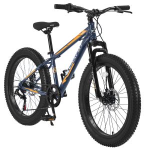 S24109 Elecony vélo pneus larges 24 po, 7 vitesses Shimano