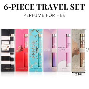 Ensemble voyage eau de parfum 6pc femme - 6 senteurs uniques