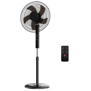 Ventilateur oscillant télécommande, hauteur ajustable, minuteur