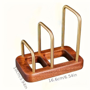 2x Étagères bois cuisine solides - Rangement comptoir