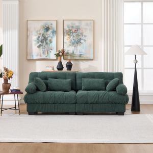 Cloud Couch sectional modulaire gris, 4 coussins