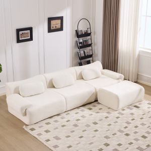 Canapé modulaire bambou chenille profond