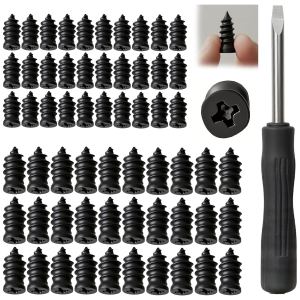 Kit réparation pneu 60 mèches caoutchouc crevaison voiture moto