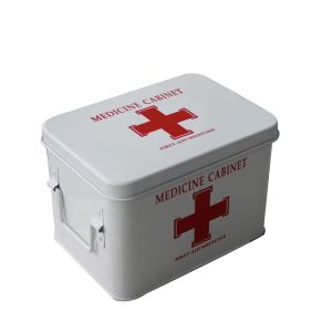 Trousse premiers soins 2 étages boîte métal amovible