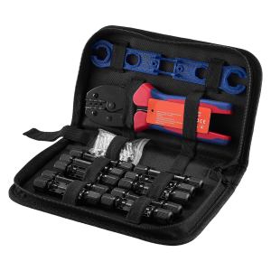 Pince à sertir solaire 14-10 AWG avec connecteurs 10 paires