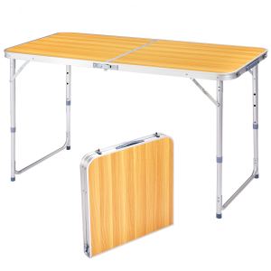 Table pliante aluminium 4pi hauteur ajustable camping BBQ