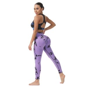À retrait seulement - Pantalon yoga 9/10 imprimé 4 saisons