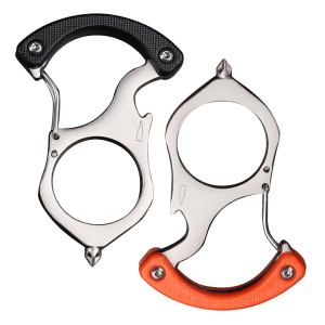 2pcs Porte-clés voiture mousqueton multifonction décapsuleur