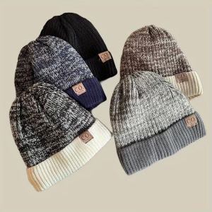 Tuque d'hiver doublée coupe-vent pour homme