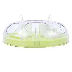 Distributeur puzzle interactif pour chat, vert