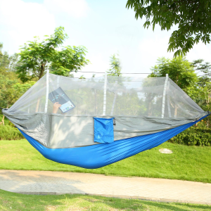 Hamac anti-moustiques maille fine, camping et détente