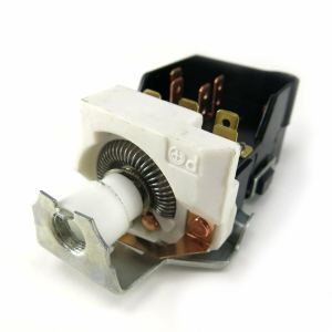 Contacteur phare Chevelle Impala bouton aluminium