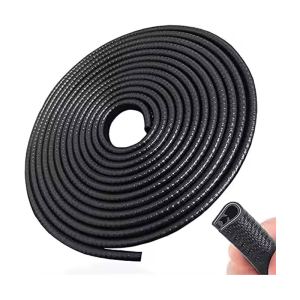Bande protection caoutchouc U auto 10m porte rayures