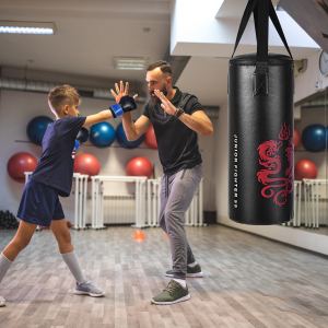 Ensemble boxe enfant 2 pieds, gants, corde à sauter