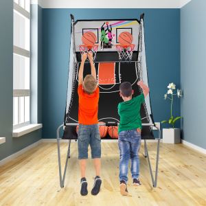 Jeu basketball électronique pliable 4 balles gris