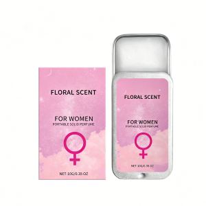 Parfum solide femme floral léger baume portable