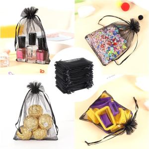 50 sachets organza 4x6po couleur emballage
