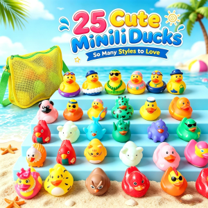 Canards miniatures caoutchouc jouets bain enfants