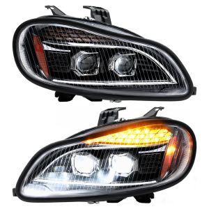 Phares Noirs LED Compatible Freightliner M2 2004-2013