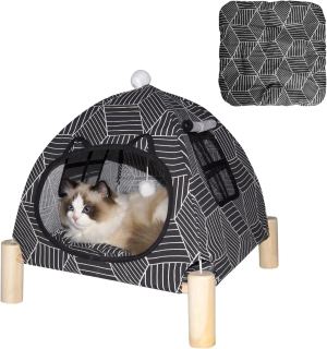 Tente chat portable pliable lit coussin lavable