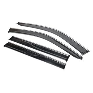 Visières Fenêtre Polycarbonate Jeep Compass 17-21 Chrome 4 PC