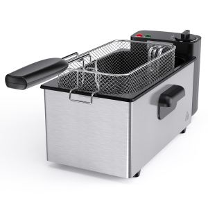 Friteuse acier inoxydable 1500W avec fenêtre d'observation