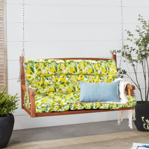 Coussin balançoire 63 po, imperméable 4po épais avec dossier-Caisu