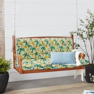 Coussin balançoire 63 po imperméable avec dossier-Trèfle