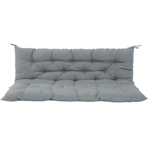 Coussin balançoire 70 po, imperméable 4po épais avec dossier gris