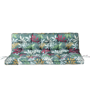 Coussin balançoire porch 55po étanche 4po épais, dossier liens