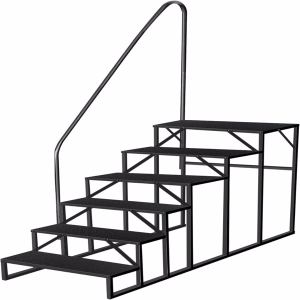 Escalier RV 6 marches anti-glisse barre main capacité 660 lbs