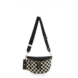 Sac portable femme motif damier (ramassage)