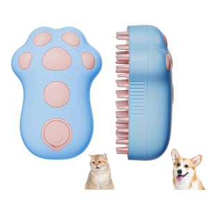 Brosse vapeur rechargeable pour chat/chien, massage et démêlage
