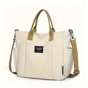 Sac cabas toile rétro polyvalent femmes