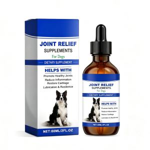Gouttes liquides soulagement articulaire chien, 60 ml