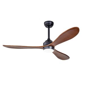 Ventilateur plafond 52 po DC silencieux, 6 vitesses, lumière