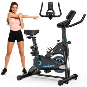 Vélo exercice intérieur moniteur résistance ajustable maison fitness