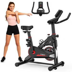 Vélo exercice intérieur, moniteur, siège confortable, design portable