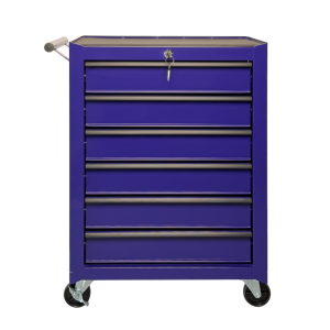 Meuble outil 6 tiroirs 20", roulettes, acier, mauve