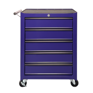 Coffre outils roulant 5 tiroirs, 20", acier, VIOLET