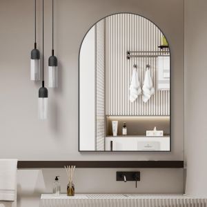 Miroir Salle Bain Arqué Noir 24x32 po W2203P220253