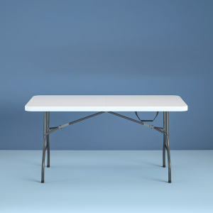 Table pliante premium 6 pi blanc Walmart