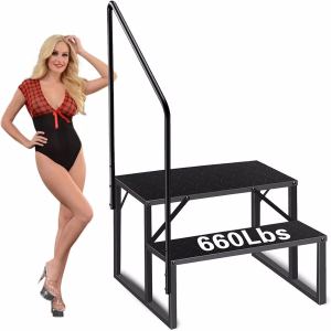Échelle piscine hors-terre 660 lb capacité handrail