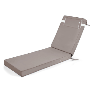 Coussin chaise longue extérieur imperméable 80x26x3po