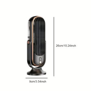 Ventilateur tour portable double moteur 5 vitesses 720° 1200mAh voyage
