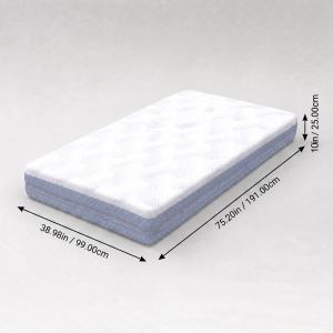 Matelas Mousse Mémoire 10po Simple Haute Densité
