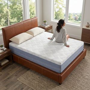 Matelas reine 14 po, mousse densité élevée, confortable